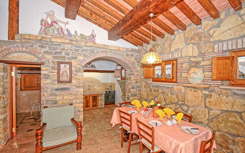 Logement Adamo Ed Eva: Cuisine, Salle à manger, Salon