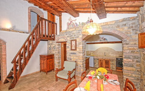 Logement Adamo Ed Eva: Cuisine, Salle à manger, Salon