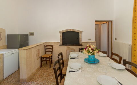 Logement Casiere: Cuisine, Salle à manger