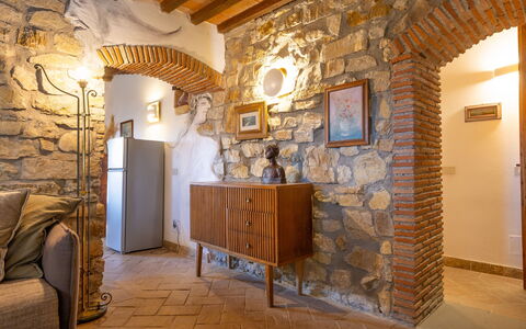 Logement Boscaiolo: Cuisine, Salon