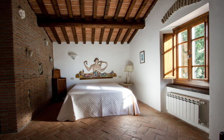 Logement Boscaiolo: chambre à coucher