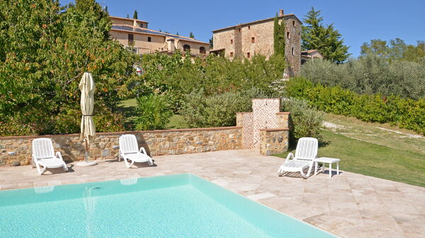 Dante: bassin, Extérieurs, Jardin