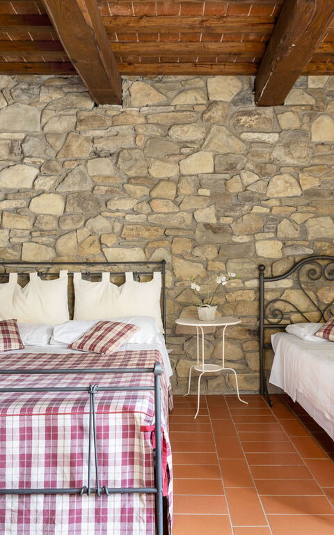 Villa Casentino: chambre à coucher