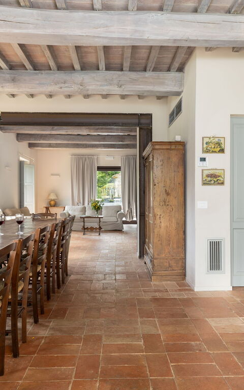 Villa Casentino: Cuisine, Salle à manger