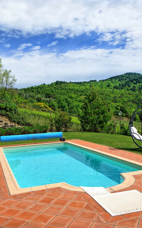 Villa Barbischio: bassin, Jardin