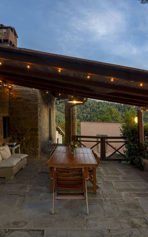 Bigiolo a Melazzano: Balcon / Terrasse / Patio, Extérieur