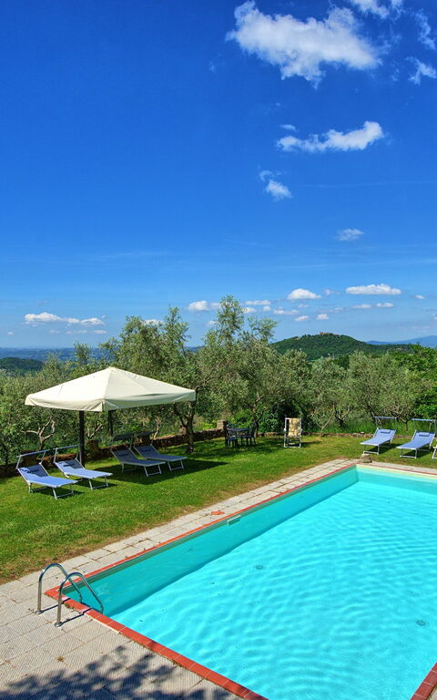 Panzalla: bassin, Jardin