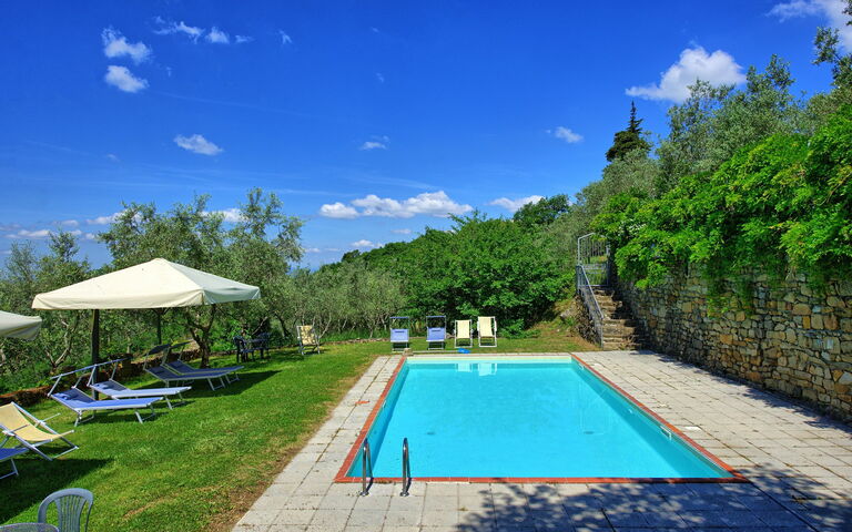 Panzalla: bassin, Jardin