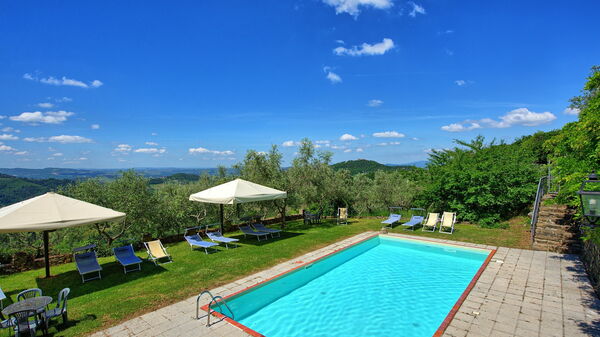 Panzalla: bassin, Jardin