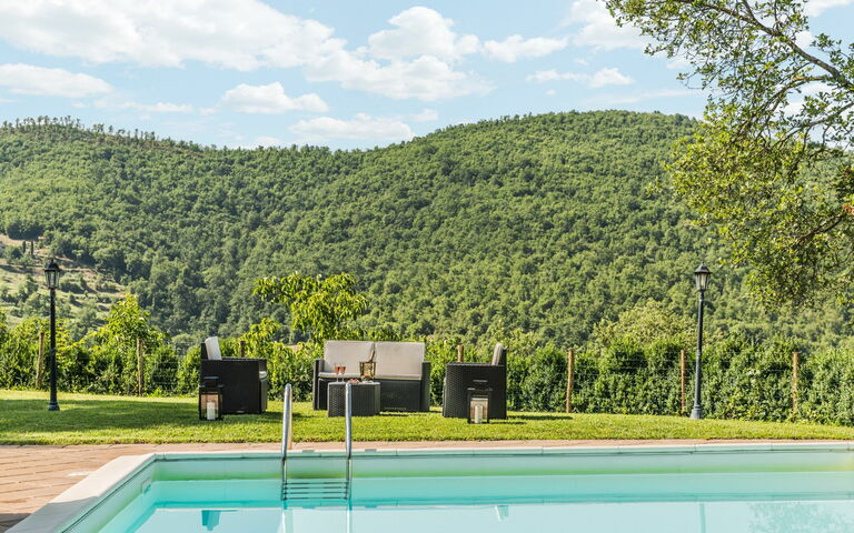 Torre Del Cielo: bassin, Jardin