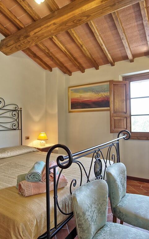 Villa Poggetta: chambre à coucher