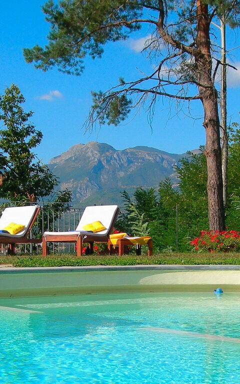 Villa Saida: bassin, Extérieur