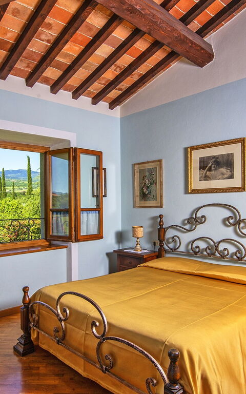 Podere Sant'angelo: chambre à coucher