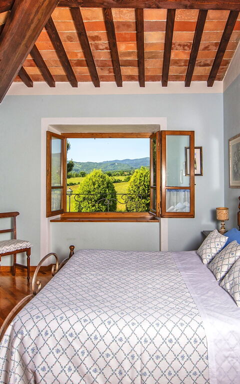 Podere Sant'angelo: chambre à coucher