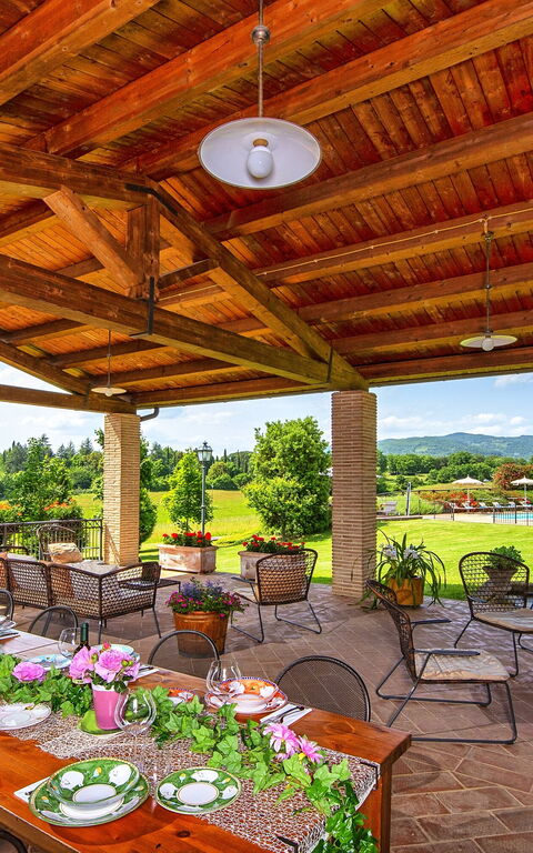 Podere Sant'angelo: Balcon / Terrasse / Patio, Extérieur