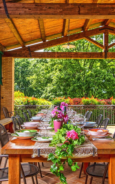 Podere Sant'angelo: Balcon / Terrasse / Patio, Extérieur