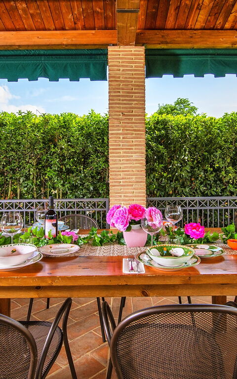 Podere Sant'angelo: Balcon / Terrasse / Patio, Extérieur