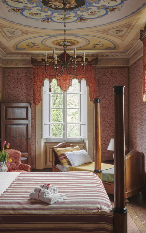 Villa Pedone: chambre à coucher