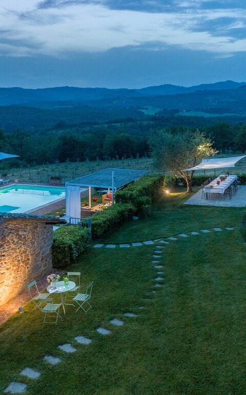 Villa Gerlino: bassin, Jardin