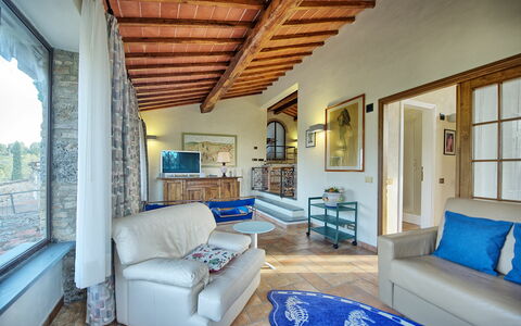 Logement La Capanna: Salon