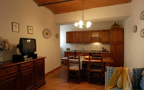 Logement La Valle 4: Cuisine, Salon