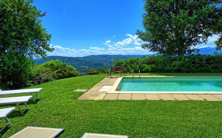 Villa Poggiolino: bassin, Extérieur, Jardin, Vues