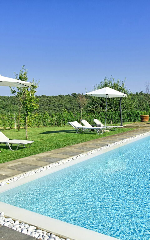 Podere Romina: bassin, Jardin