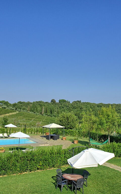 Podere Romina: bassin, Jardin, Vues