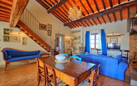 Logement Belvedere Apartment: Salle à manger, Salon