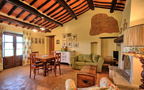 Logement Bandita Apartment: Cuisine, Salle à manger, Salon