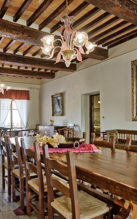 Villa Capolona: Salle à manger