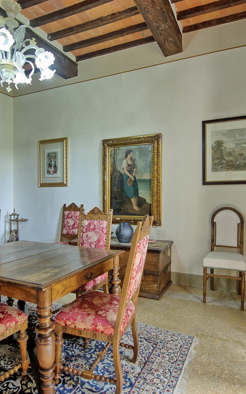 Villa Capolona: Salle à manger