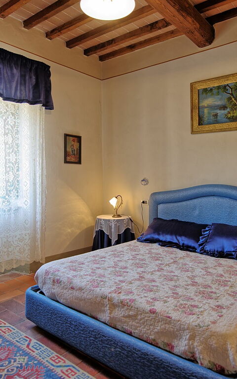 Villa Capolona: chambre à coucher