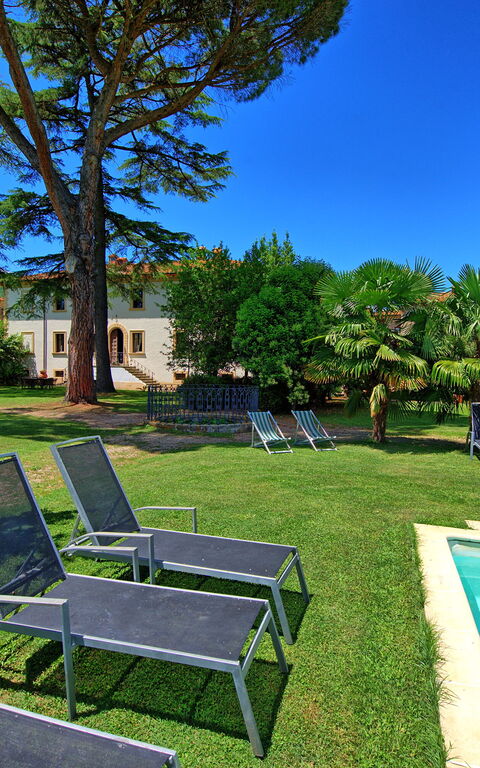 Villa Capolona: bassin, Extérieur, Jardin