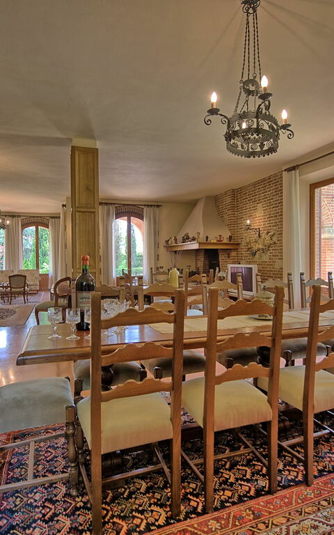 Villa Lauretana: Salle à manger, Salon