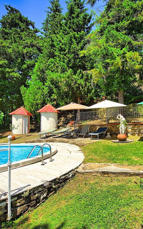 Villa Luciano: bassin, Jardin