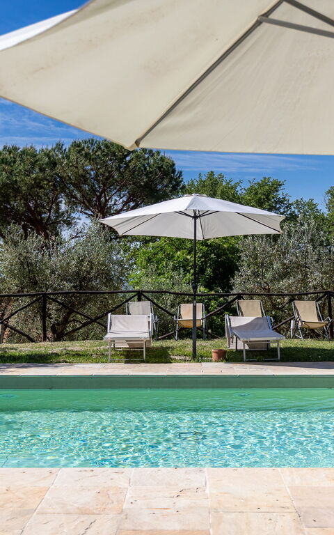 Villa Morandi: bassin, Extérieur