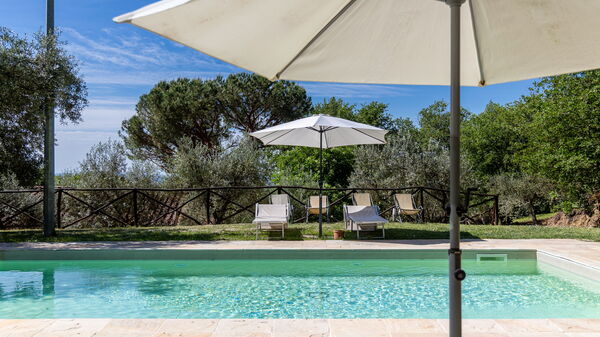 Villa Morandi: bassin, Extérieur