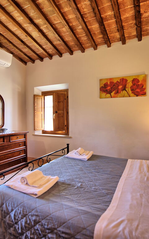 Villa Picchio: chambre à coucher