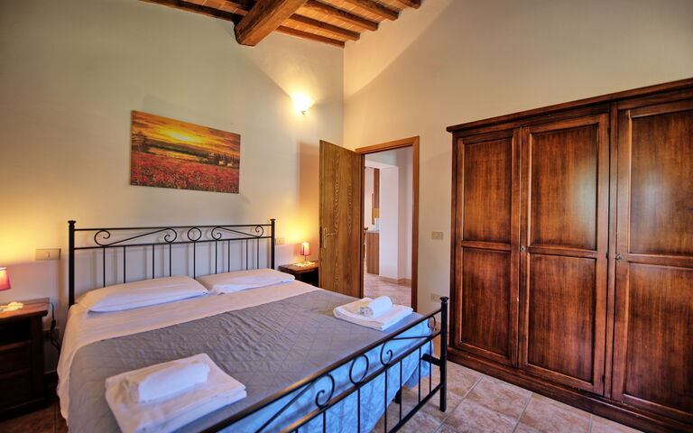 Villa Picchio: chambre à coucher
