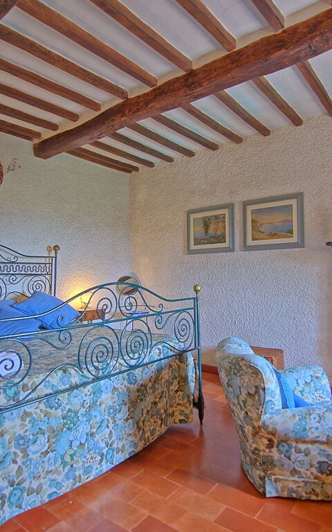 Villa Uccellaia: chambre à coucher