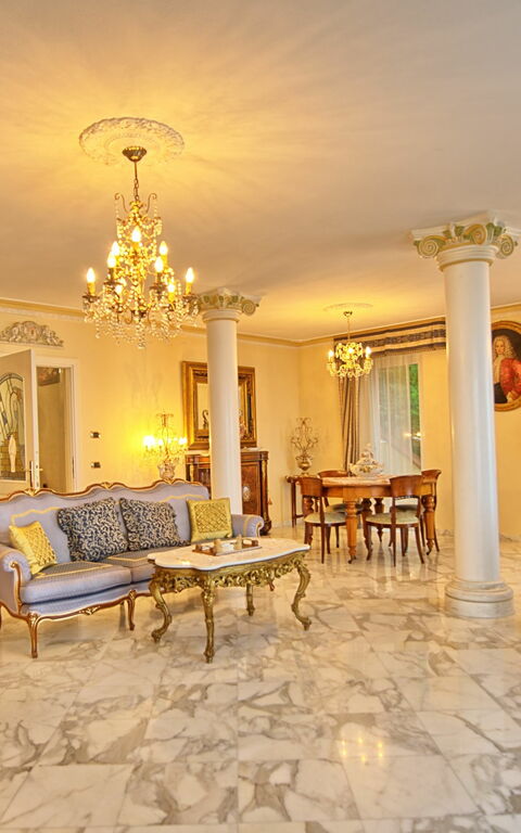 Villa Sophia: Salle à manger, Salon