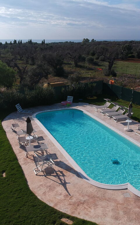 Trullo Torre Suda: bassin, Jardin, Vues