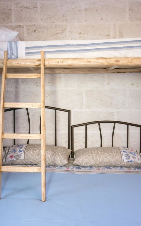 Trullo Torre Suda: chambre à coucher