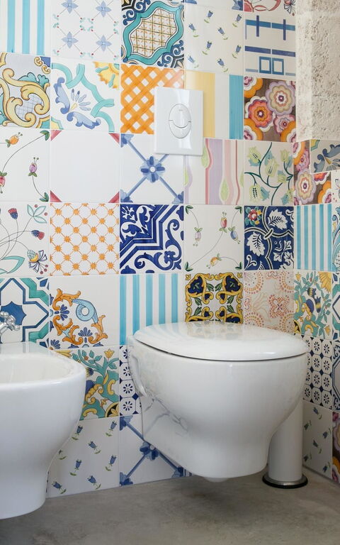 Trullo Torre Suda: Salle de bain