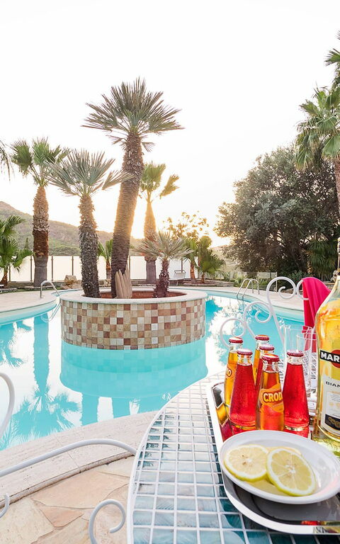 Villa Agorà: bassin, Extérieur