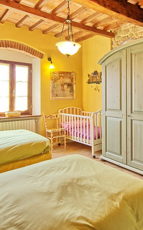 Villa Poggiospinoso: chambre à coucher