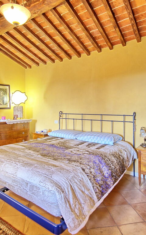 Villa Poggiospinoso: chambre à coucher