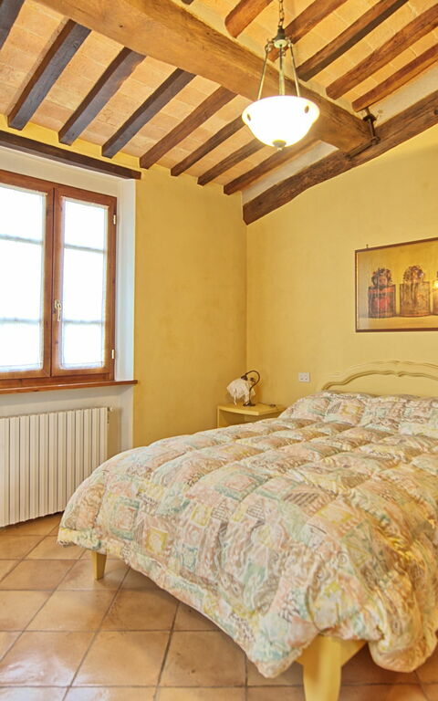 Villa Poggiospinoso: chambre à coucher