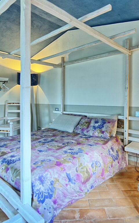 Villa Poggiospinoso: chambre à coucher